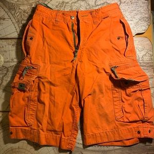 Molecule cargo shorts orange